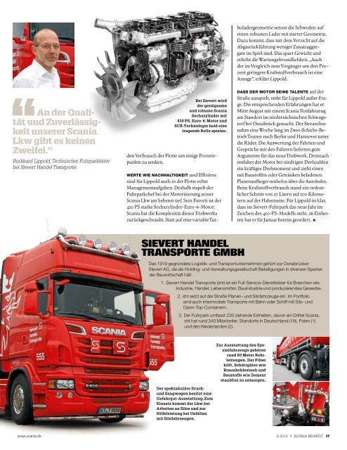 Scania Bewegt Ausgabe 4 -2013