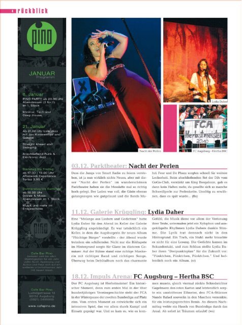 Stadtmagazin Neue Szene Augsburg 2011-01