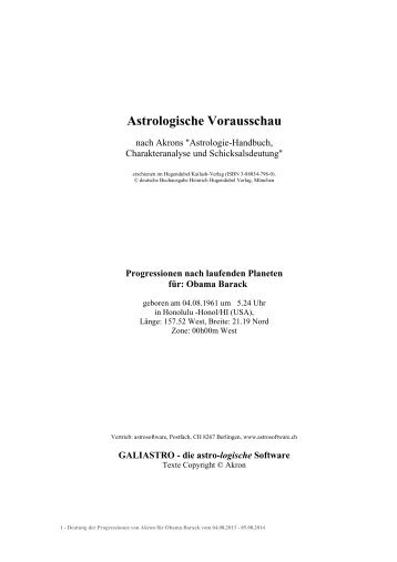 Astrologische Vorausschau