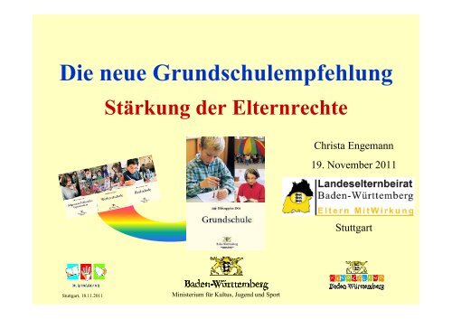 Die neue Grundschulempfehlung Stärkung der ... - Bilharzschule