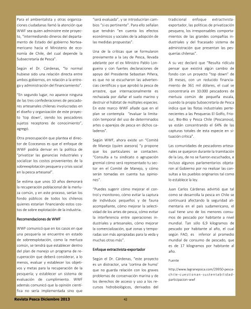 Revista Pesca Diciembre 2013