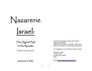 Nazarene Israel: