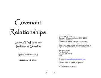 Covenant Relationships