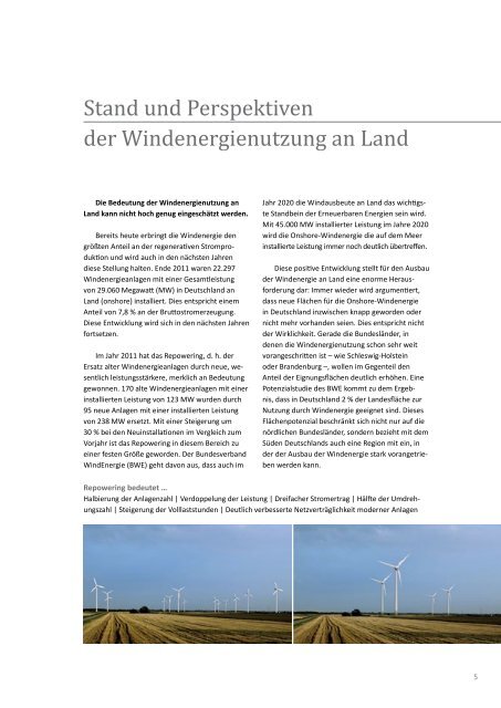 Repowering von Windenergieanlagen