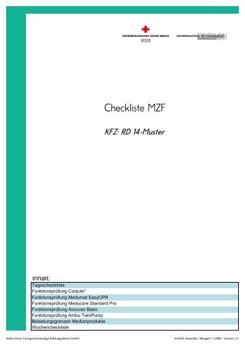 Checkliste MZF v1r1