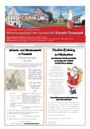 Mitteilungsblatt Viereth - 29.November 2013