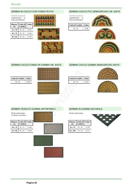 Catalogo Ferrofil 03/12/2013