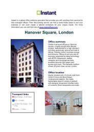 Featured Business Centre: Hanover Square, London