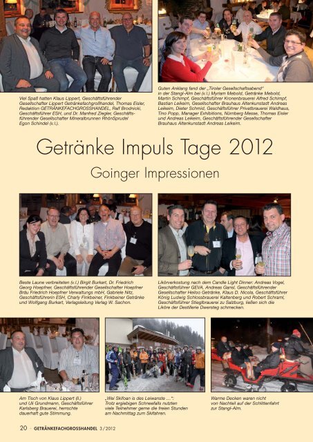 Getränke Impuls Tage 2012