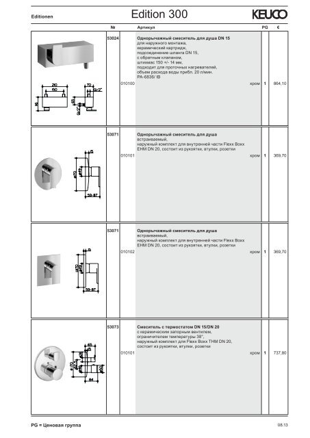 KEUCO_прайс_2012