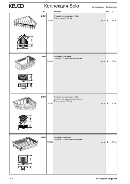KEUCO_прайс_2012