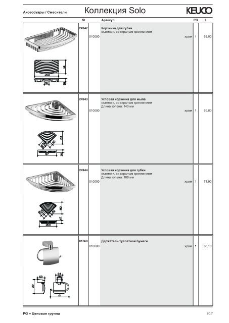 KEUCO_прайс_2012