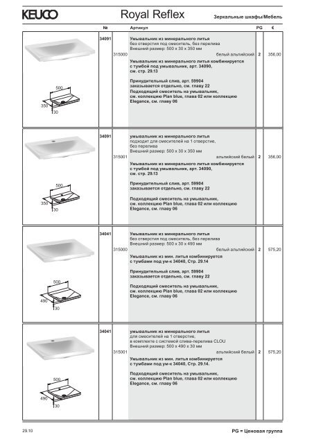 KEUCO_прайс_2012