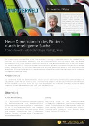 Neue Dimensionen des Findens durch intelligente Suche