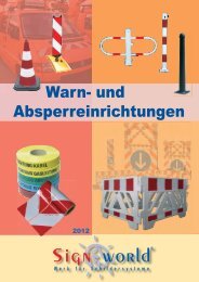 Warn- und Absperreinrichtungen-SignWorld 2013