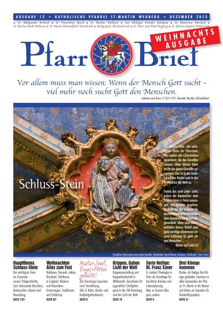 Pfarrbrief St Martin Wegberg Dezember 2013
