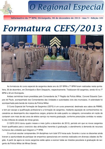 Revista Eletronica Formatura CEFS/2013 