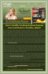 Start A Healthy Vending Machine Business and Contribute to a Healthy Lifestyle