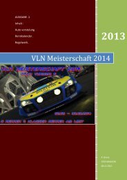 VLN-Meisterschaft 2014 Nr.1