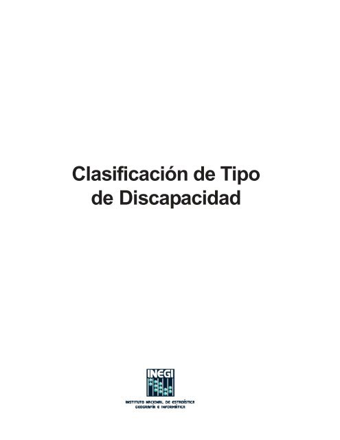 Clasificación de Tipo de Discapacidad