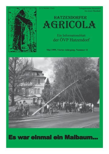 Hatzendorfer Agricola Ausgabe Nr. 11