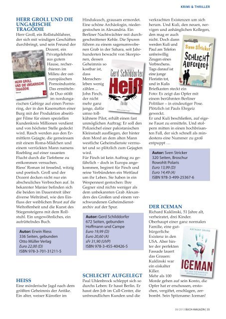 Buch Magazin September 2013