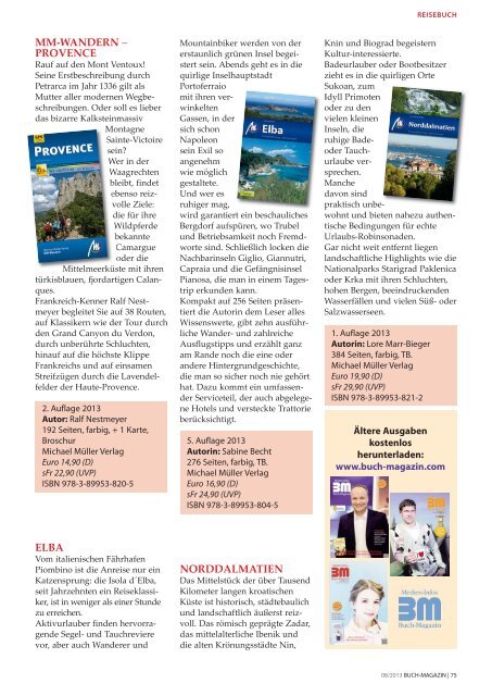 Buch Magazin August 2013