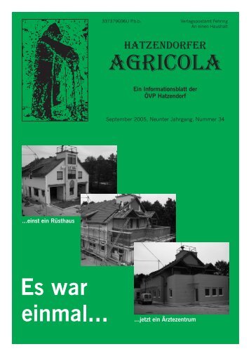 Hatzendorfer Agricola Ausgabe Nr. 34