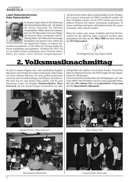 Hatzendorfer Agricola Ausgabe Nr. 33