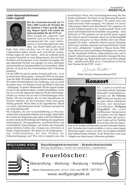 Hatzendorfer Agricola Ausgabe Nr. 33