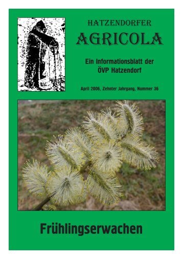 Hatzendorfer Agricola Ausgabe Nr. 36