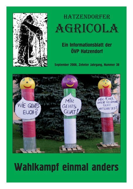 Hatzendorfer Agricola Ausgabe Nr. 38