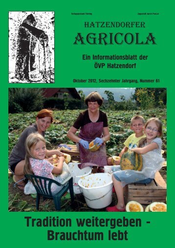 Hatzendorfer Agricola Ausgabe Nr. 61
