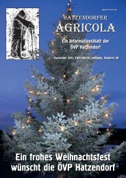 Hatzendorfer Agricola Ausgabe Nr. 58