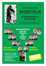 Hatzendorfer Agricola Ausgabe Nr. 51