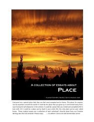 A Collection of Essays About PLACE