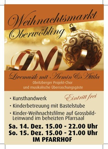 Weihnachtsmarkt in Oberwölbling