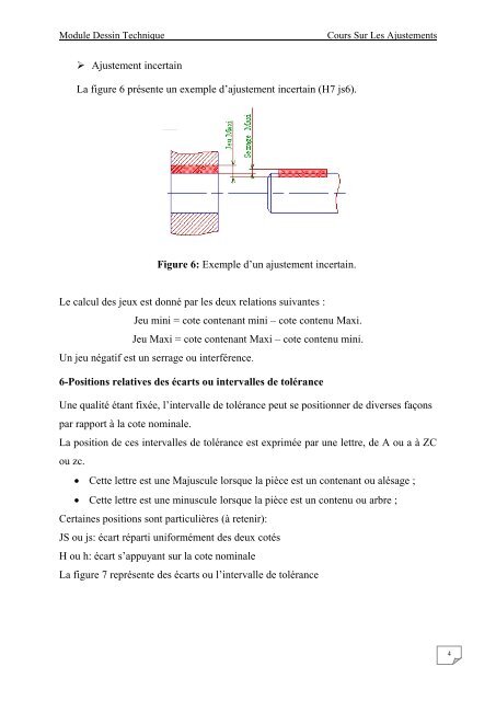 Cours sur les ajustements