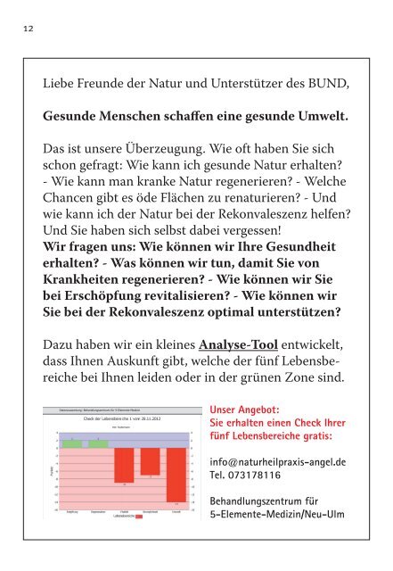 BUND Umwelt-Tipps Ulm/Biberach 2014