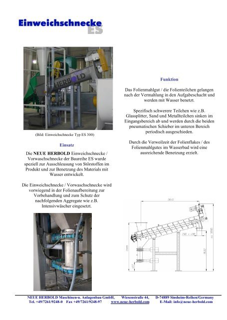 NEUE HERBOLD ES_Einweichschnecke_Vorwaschschnecke