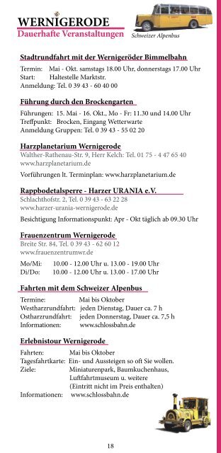 Wernigerode Insider Tipps Januar 2014