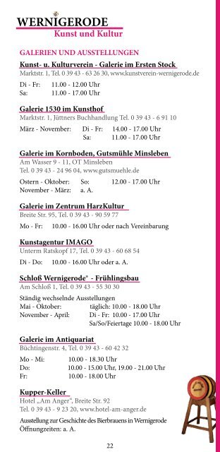 Wernigerode Insider Tipps Januar 2014