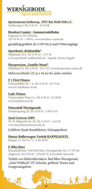 Wernigerode Insider Tipps Januar 2014