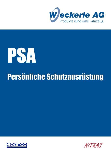 PSA - Persönlicher Arbeitsschutz