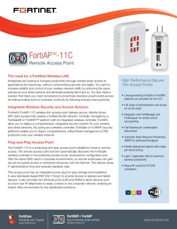 Fortinet Developer Network datasheet - Corex