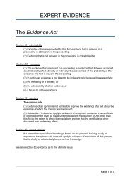 The Evidence Act - Gordon & Jackson