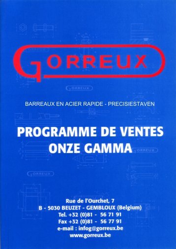 BARREAUX EN ACIER RAPIDE - PRECISIESTAVEN - Gorreux