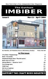 issue 6 - march / april 2004 - The Gotham Imbiber