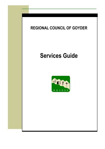 Services Guide - May 2013 - Regional Council of Goyder - SA.Gov.au
