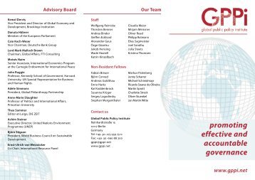 promoting effective and accountable governance - Global Public ...